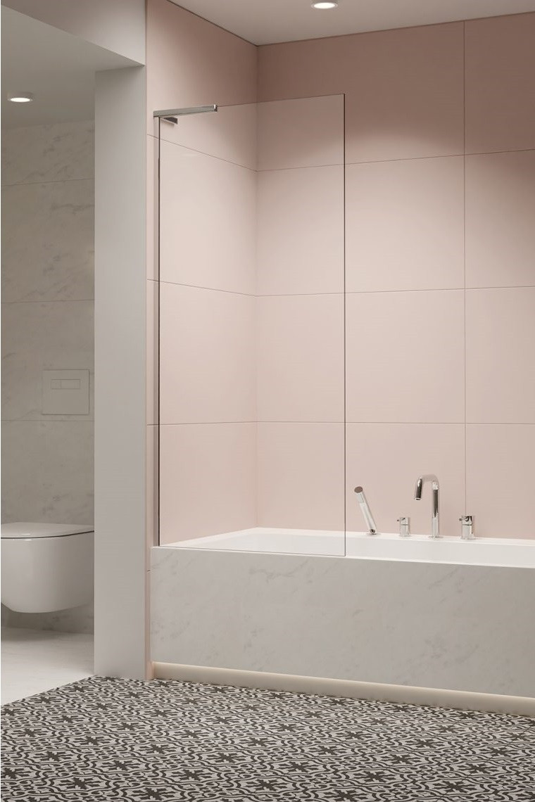 Radaway Modo SL PNJ II parawan nawannowy jednoczęściowy 50 cm lewy chrom przeźroczyste Easy Clean 10316050-01-01L