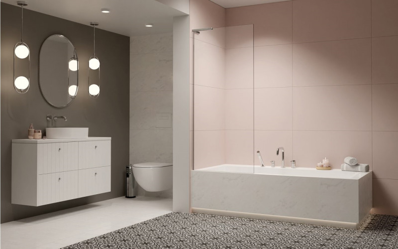 Radaway Modo SL PNJ II parawan nawannowy jednoczęściowy 100 cm lewy chrom przeźroczyste Easy Clean 10316100-01-01L