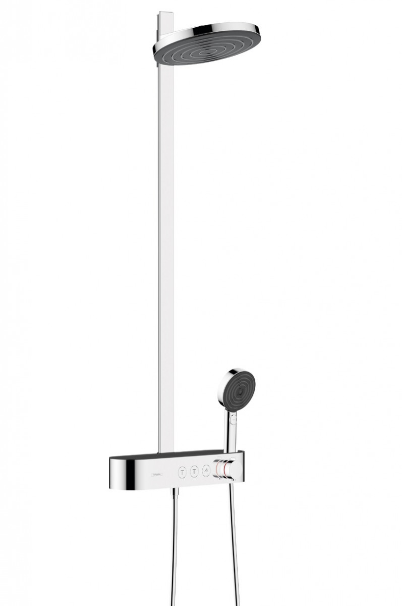 Hansgrohe Pulsify S Komplet prysznicowy 260 2jet EcoSmart z ShowerTablet Select 400 chrom 24241000