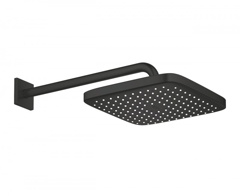 Grohe Tempesta 250 Cube deszczownica 25x25 z ramieniem ściennym czarny matte black 266872430