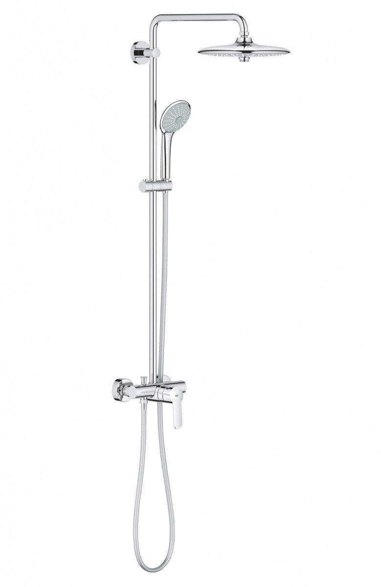 Grohe Euphoria System 260 zestaw prysznicowy z jednouchwytową baterią ścienną chrom 27473002