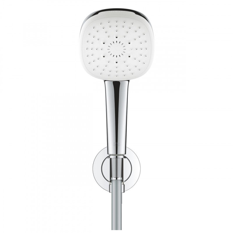 Grohe Tempesta Cube 110 zestaw prysznicowy z przyłączem 3 strumienie chrom 26910003