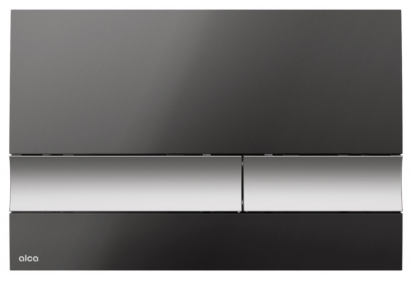 Alca przycisk do stelaża WC biały czarny połysk/chrom mat M1728-2