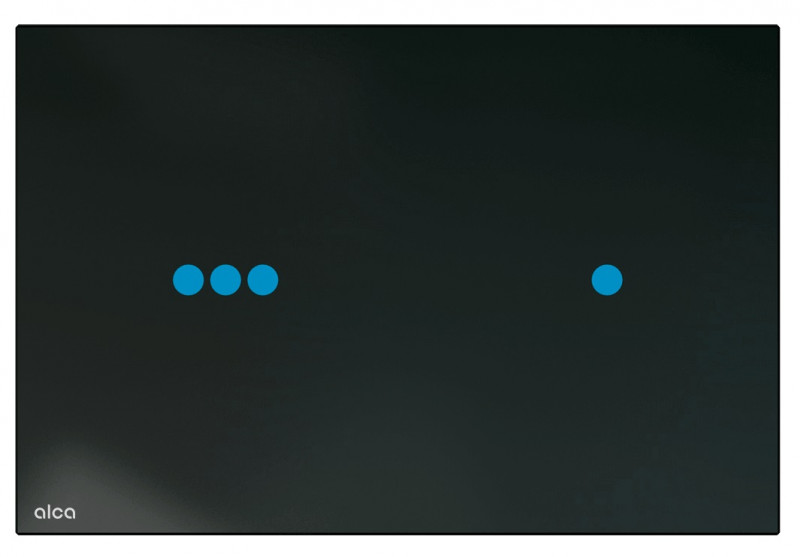 Alca Night Light przycisk do stelaża WC bezdotykowy z podświetleniem szkło-czarny NIGHT LIGHT-3