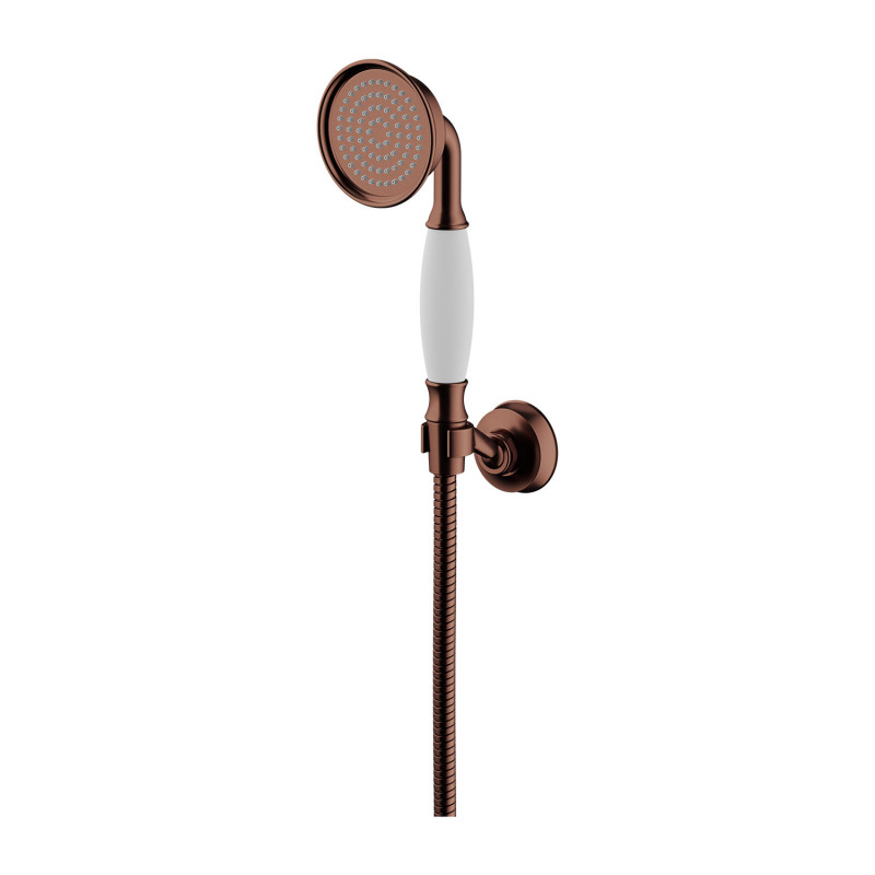 Omnires Armance zestaw natryskowy punktowy słuchawka wąż i uchwyt retro miedź antyczna ARMANCE-PORB