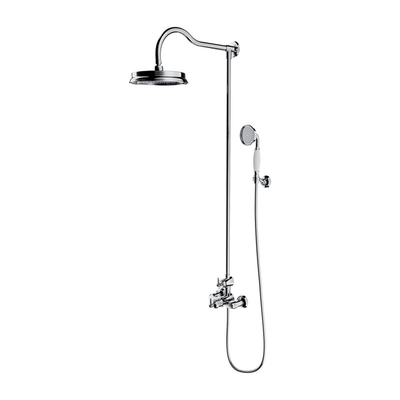 Omnires Armance kolumna prysznicowa termostatyczna z deszczownicą retro chrom AM5244/6CR