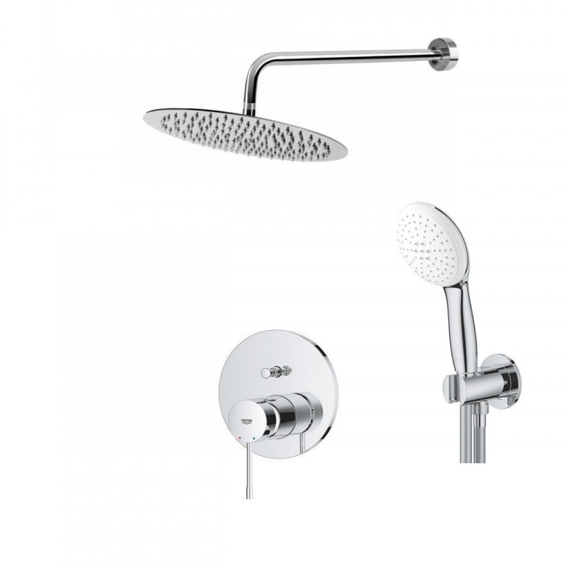 Grohe Essence New Smartbox zestaw podtynkowy kompletny z deszczownicą Hydroland 30x30 chrom 24058001NAT24