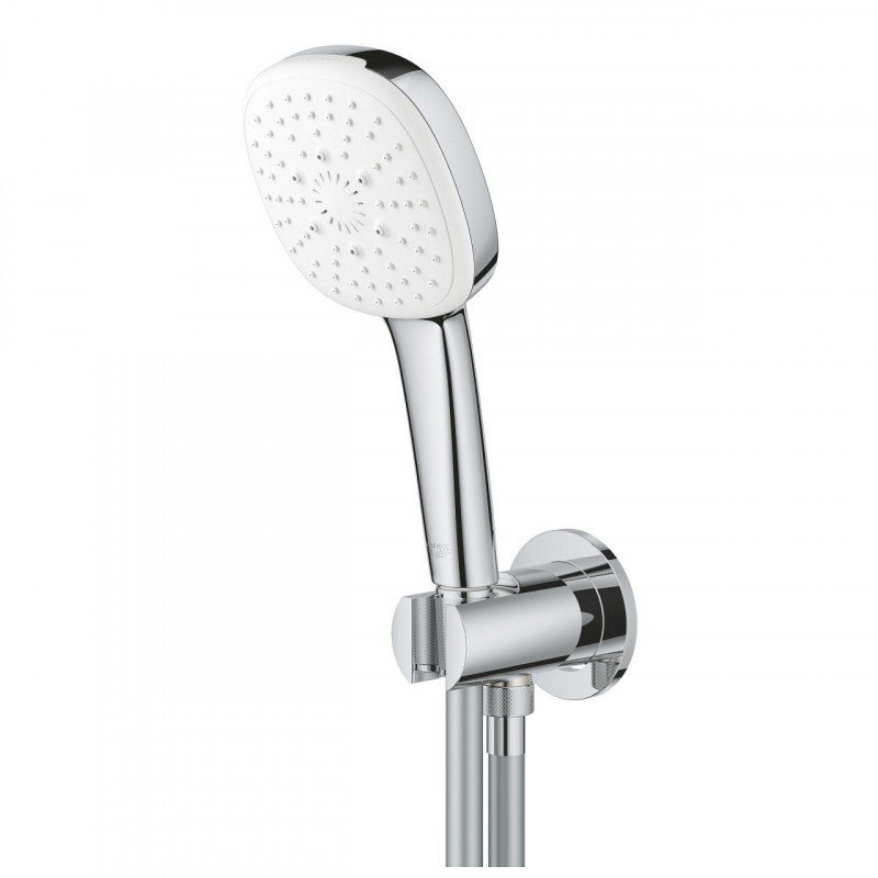 Grohe Tempesta Cube 110 zestaw prysznicowy z przyłączem 3 strumienie chrom 26910003