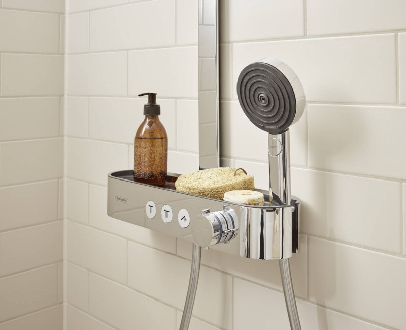 Hansgrohe Pulsify S Komplet prysznicowy 260 2jet EcoSmart z ShowerTablet Select 400 chrom 24241000