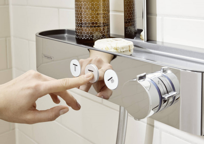 Hansgrohe Pulsify S Komplet prysznicowy 260 2jet EcoSmart z ShowerTablet Select 400 chrom 24241000