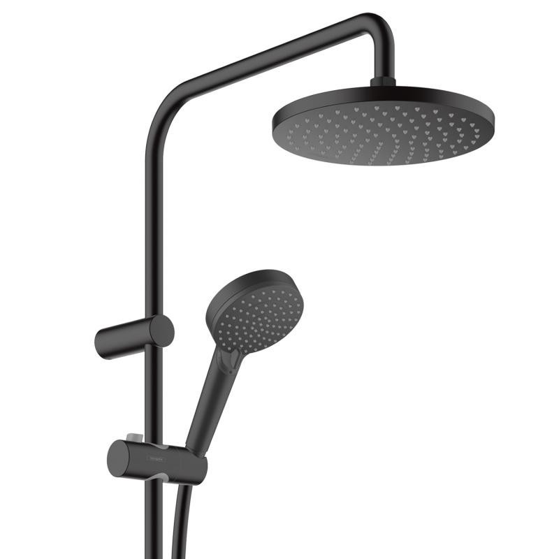 Hansgrohe Vernis Blend 200 1jet EcoSmart komplet prysznicowy z termostatem czarny 26089670