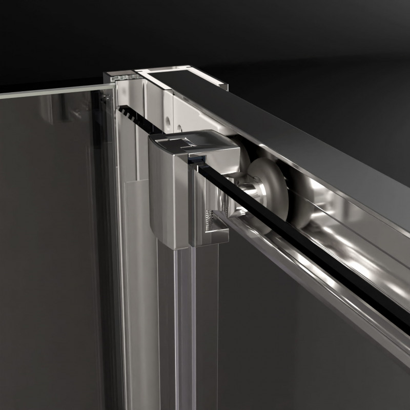 Radaway Alienta DWJ drzwi przesuwne 100 cm L/P chrom przeźroczyste Easy Clean 10260100-01-01