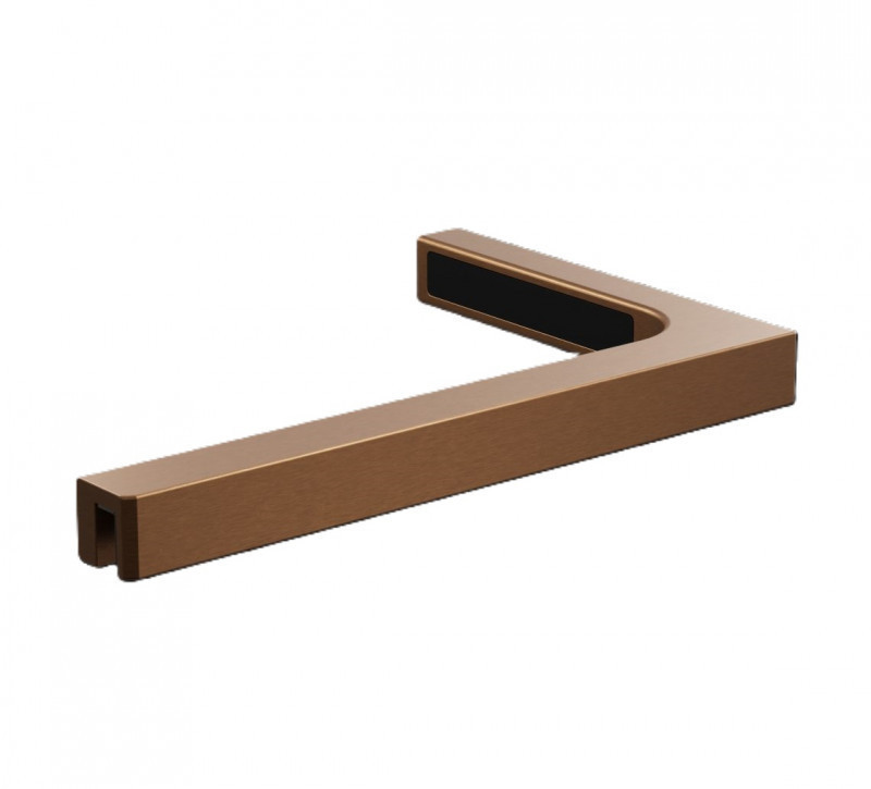 Radaway Modo SL Brushed Copper PNJ II parawan nawannowy jednoczęściowy 90 cm lewy miedź szczotkowana przeźroczyste Easy Clean 10316090-93-01L