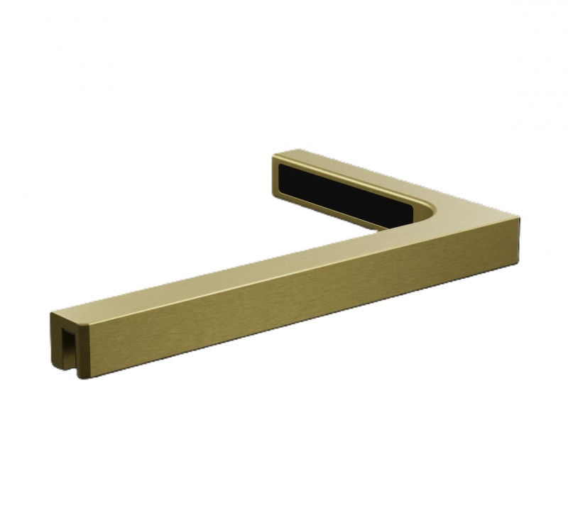 Radaway Modo SL Brushed Gold PNJ II parawan nawannowy jednoczęściowy 50 cm lewy złoty szczotkowany przeźroczyste Easy Clean 10316050-99-01L