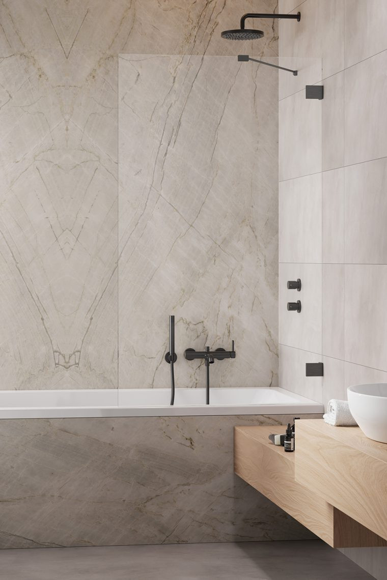 Radaway Essenza Pro Brushed Gun Metal PNJ II parawan nawannowy jednoczęściowy 100 cm L/P gunmetal szczotkowany przeźroczyste Easy Clean 10101100-92-01