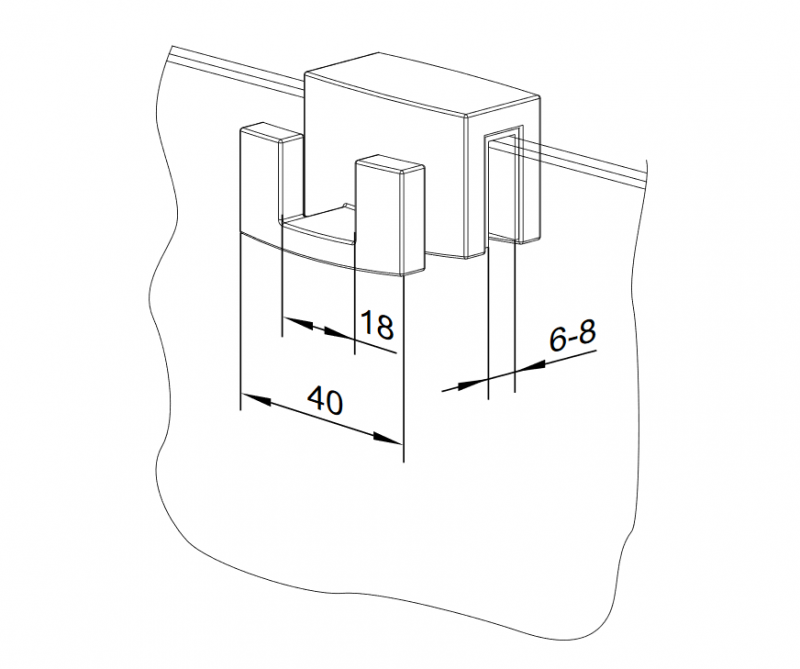 Radaway wieszak na ręcznik do kabiny na szybę miedź szczotkowana WR-093