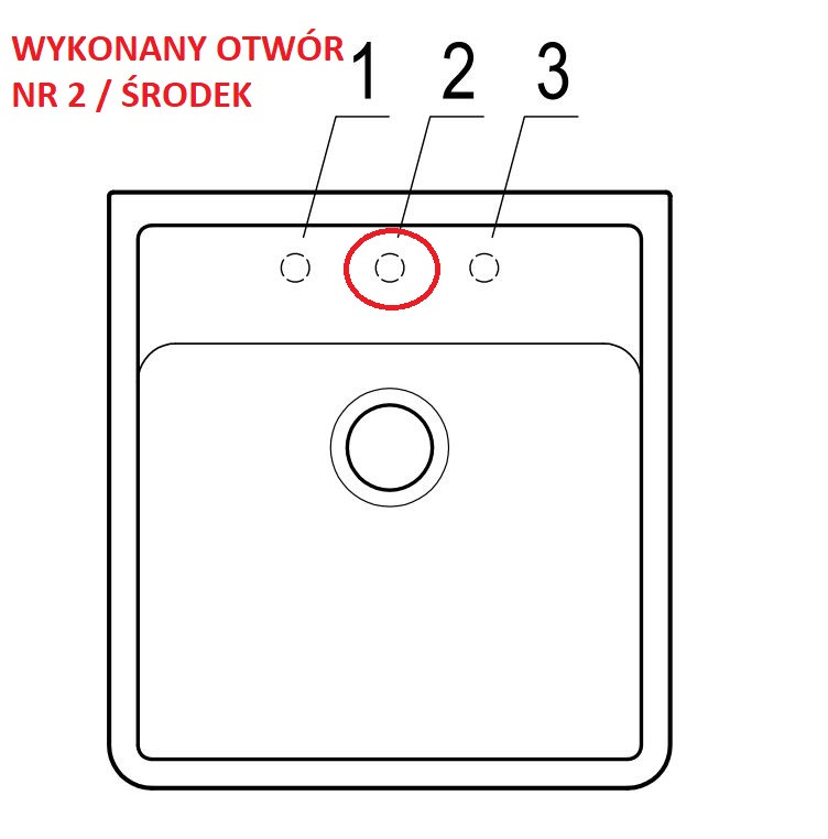 Villeroy&Boch zlewozmywak ceramiczny 1 komora z otworem na baterie Weiss Alpin CeramicPlus 632061R1HL2