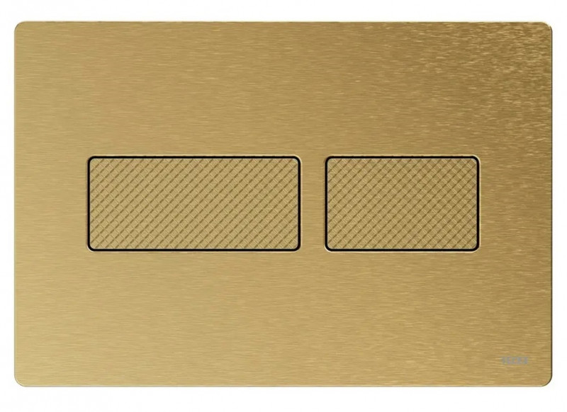 Tece Solid przycisk spłukujący metalowy do stelaża WC mosiądz szczotkowany 9240436