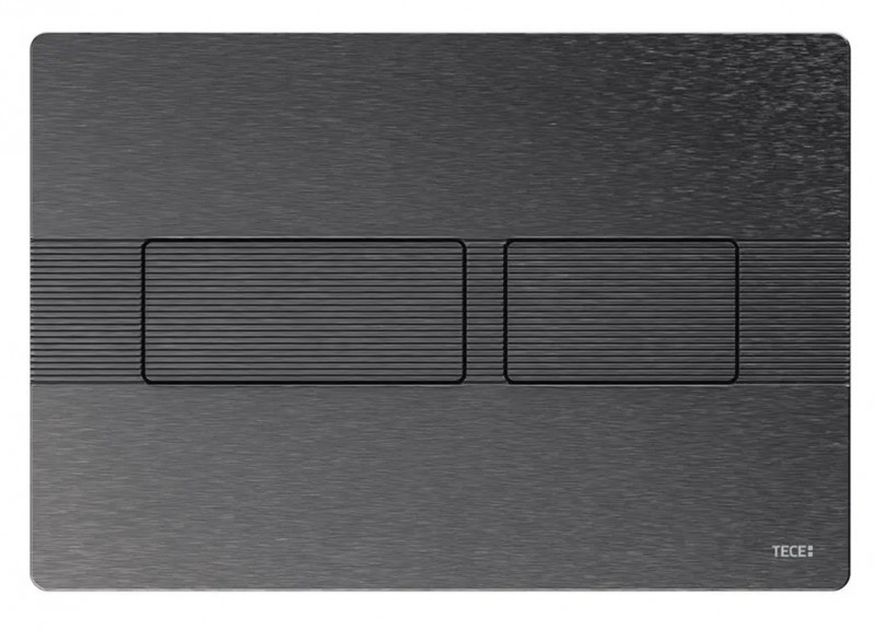 Tece Solid przycisk spłukujący metalowy do stelaża WC grafit szczotkowany 9240438