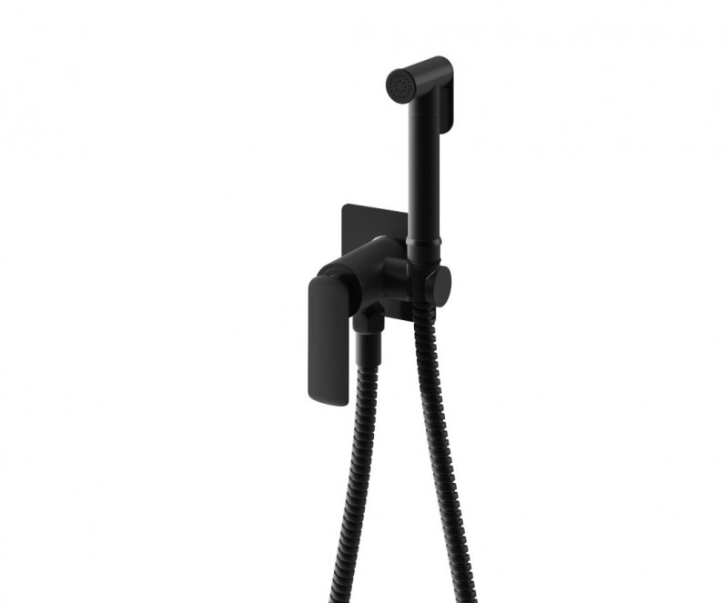 Kohlman Experience Black bidetka bateria bidetowa podtynkowa - bidetta czarny szczotkowany QW135EB