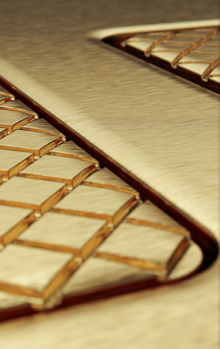 Tece Solid przycisk spłukujący metalowy do stelaża WC brąz szczotkowany 9240435