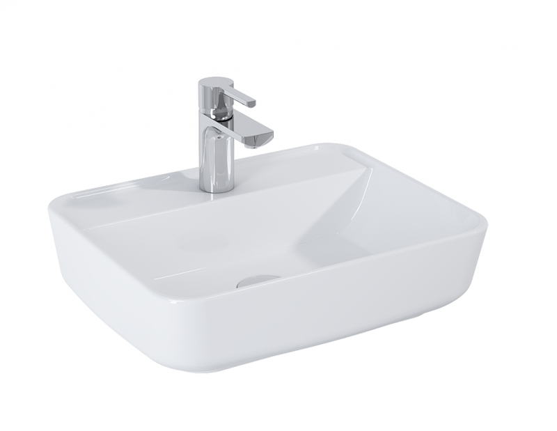 Elita Enzo umywalka nablatowa ceramiczna 50x40 biała 145082