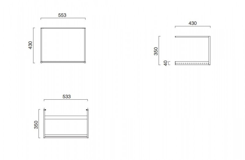 Catalano Green/Premium 60 konsola podumywalkowa czarny mat 0258600022