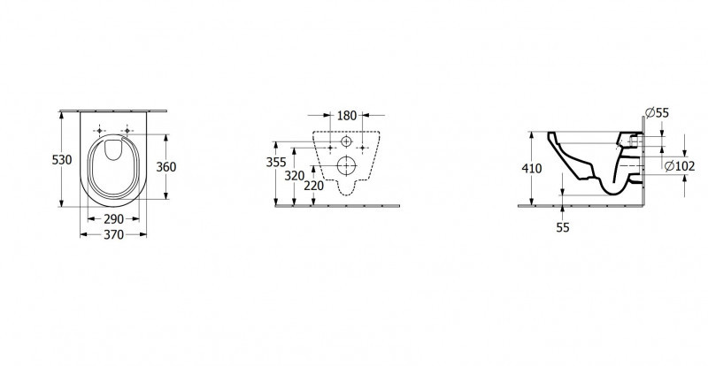 Villeroy&Boch Architectura TwistFlush muszla wisząca + deska wolnoopadająca weiss alpin Ceramicplus 4694CLR1