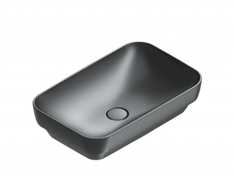 Catalano Green umywalka wpuszczana w blat 60x38 czarny nero satinato Cataglaze 0424600022