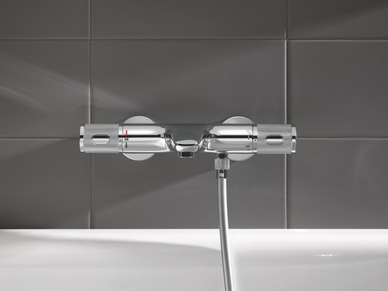 Grohe Precision Feel termostatyczna bateria wannowa ścienna chrom 34788000
