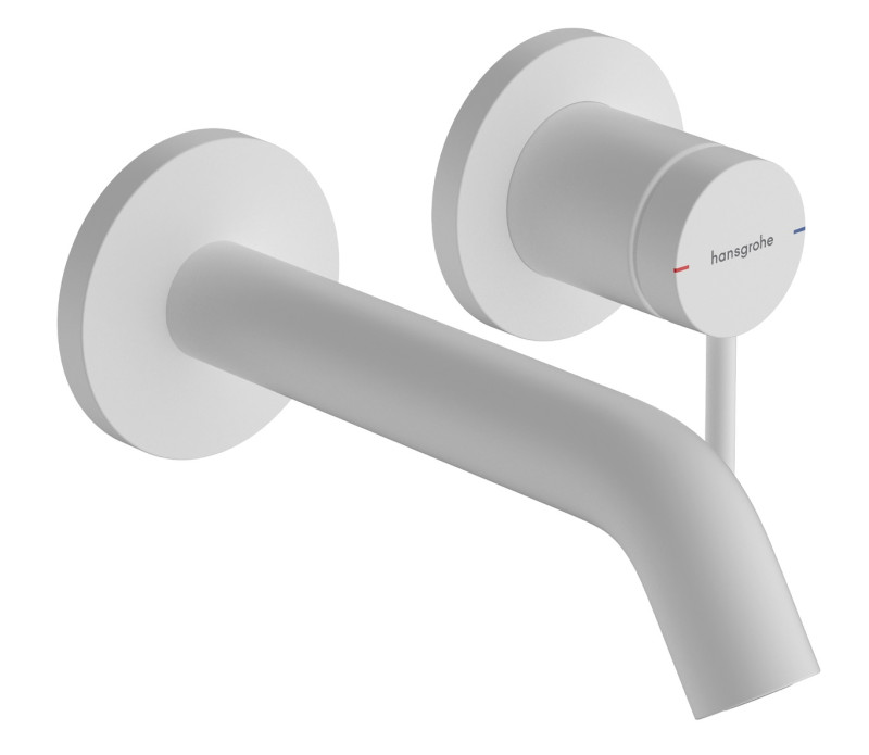 Hansgrohe Tecturis S bateria umywalkowa podtynkowa z wylewką 16,5cm biały matowy 73350700