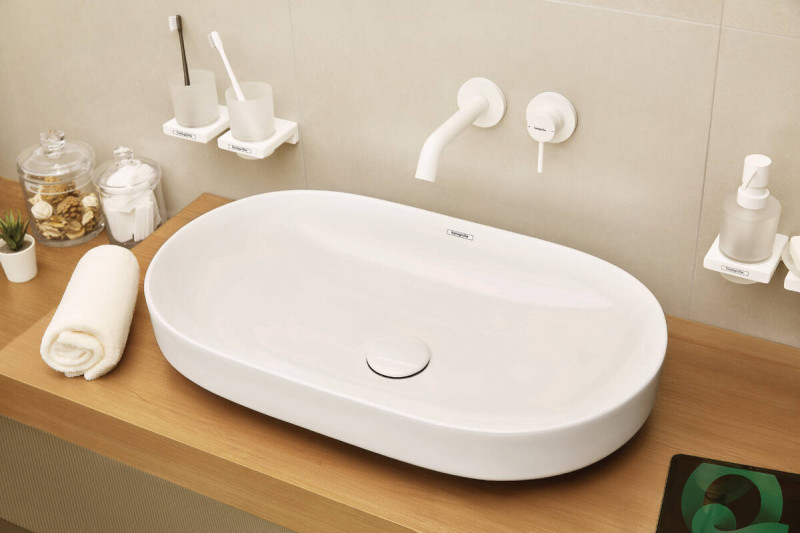 Hansgrohe Tecturis S bateria umywalkowa podtynkowa z wylewką 16,5cm biały matowy 73350700
