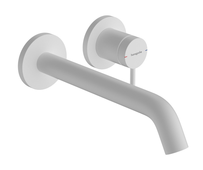 Hansgrohe Tecturis S bateria umywalkowa podtynkowa z wylewką 22,5cm biały matowy 73351700