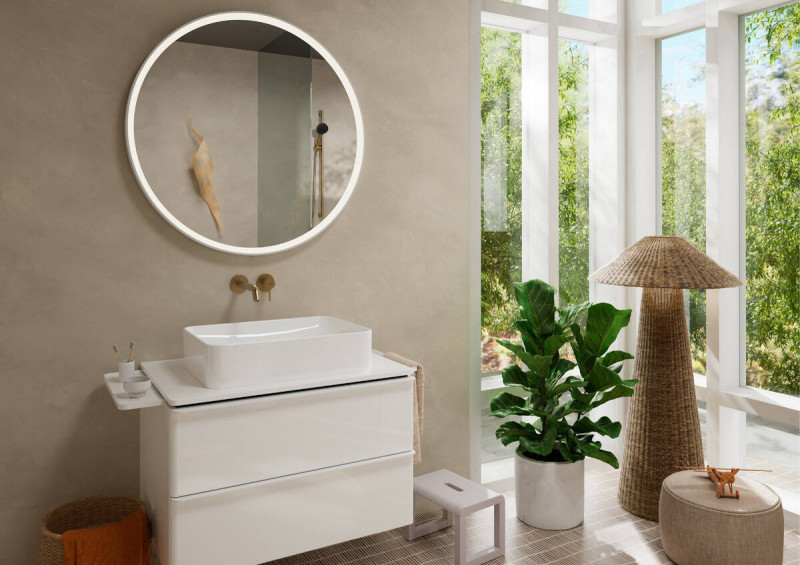 Hansgrohe Tecturis S bateria umywalkowa podtynkowa z wylewką 22,5cm brąz szczotkowany 73351140