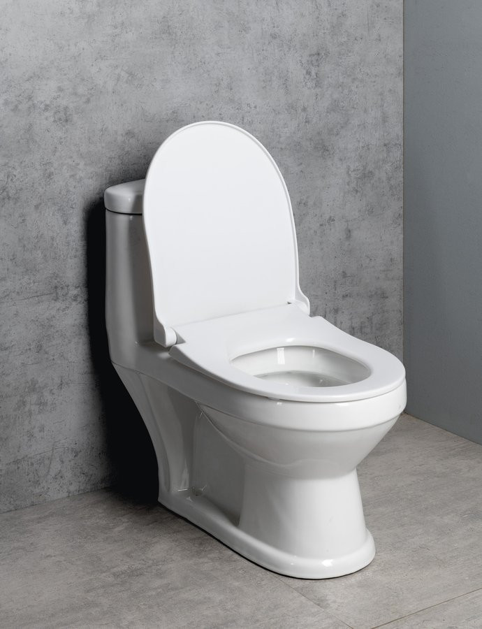 Sapho AQUALINE PETIT mały kompakt muszla WC dla dzieci z deską biały PT520 + PT005