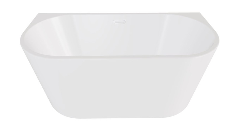 Besco Vica New wanna wolnostojąca przyścienna 150x80 cm akryl biały klik-klak chrom WAS-150VN