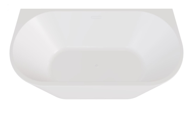 Besco Vica New wanna wolnostojąca przyścienna 150x80 cm akryl biały klik-klak biały WAS-150VNBI