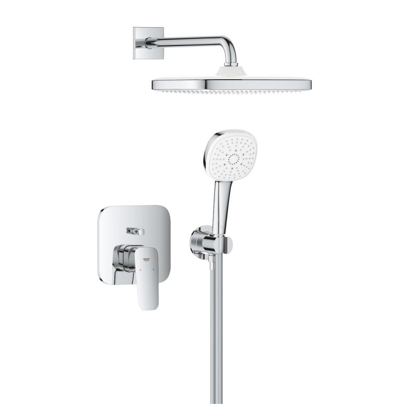 GROHE Cubeo kompletny podtynkowy zestaw prysznicowy z deszczownicą Tempesta 250 1053360000 + 35600000