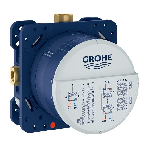 GROHE Cubeo kompletny podtynkowy zestaw prysznicowy z deszczownicą Tempesta 250 1053360000 + 35600000
