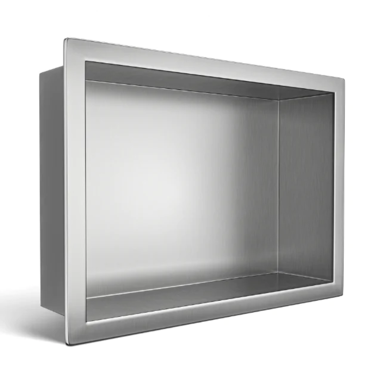 BALNEO WALL-BOX ONE Półka 30x20x10 cm podtynkowa, wnękowa, do zabudowy stal nierdzewna inox B0101010110-1