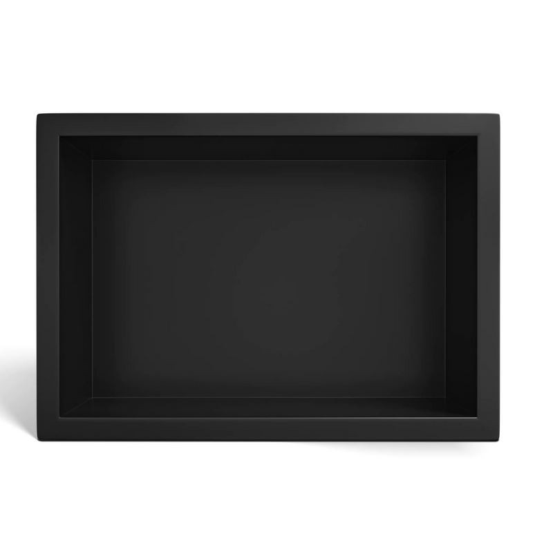BALNEO WALL-BOX ONE Półka 30x20x10 cm podtynkowa, wnękowa, do zabudowy stal nierdzewna czarny mat teflon B0101020410-1