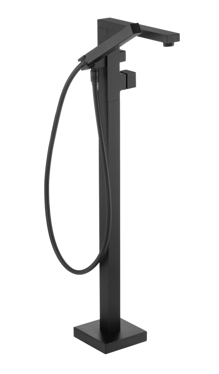 Deante Blur bateria wannowa wolnostojąca czarny BQLN17M