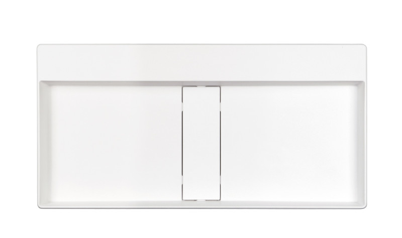 Deante Blur umywalka granitowa stawiana na blat 80x40 cm biały alabaster CQBAU8S