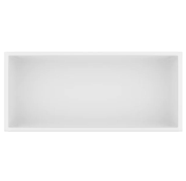 BALNEO WALL-BOX ONE Półka 45x20x10 cm podtynkowa, wnękowa, do zabudowy stal nierdzewna biały B0101050210-2