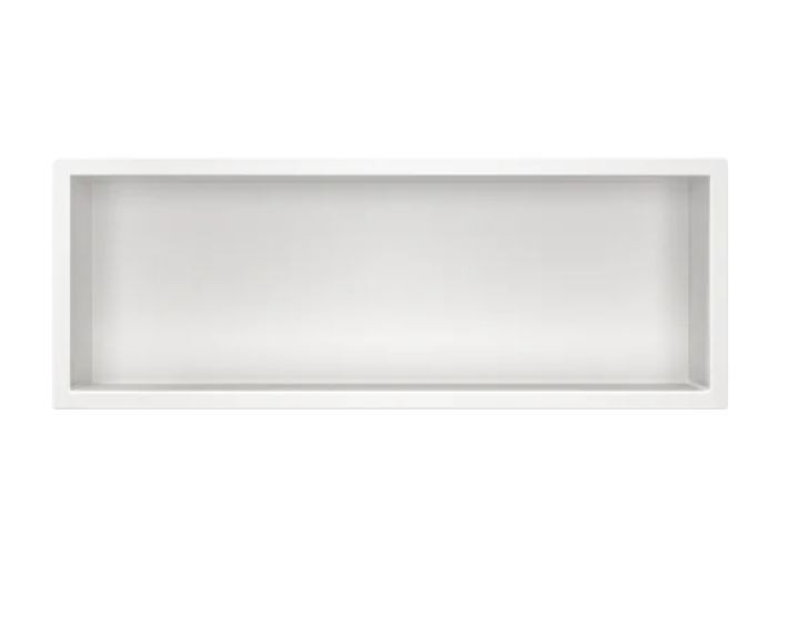 BALNEO WALL-BOX ONE Półka 60x20x10 cm podtynkowa, wnękowa, do zabudowy stal nierdzewna biały mat B0101050210-3