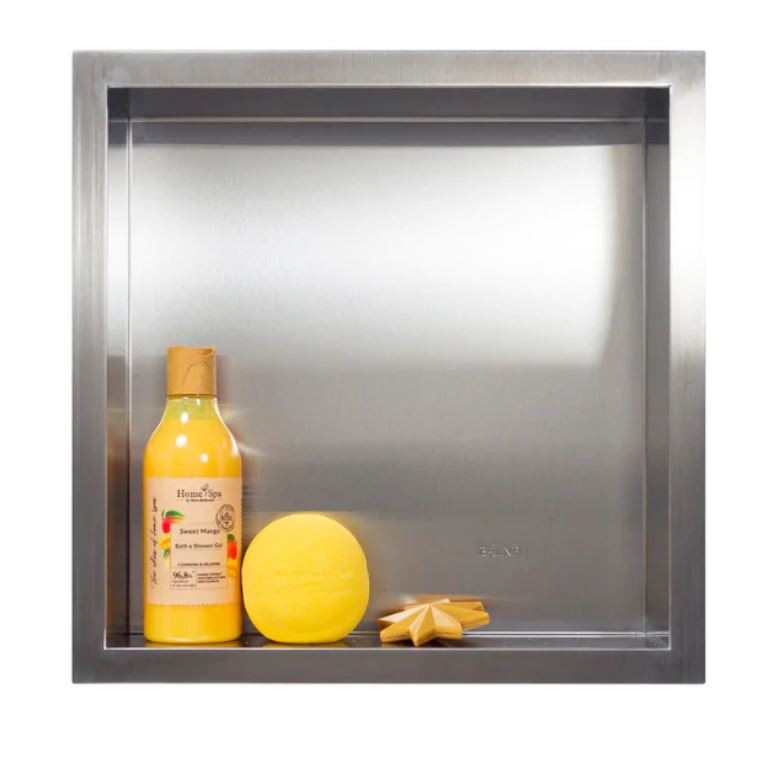 BALNEO WALL-BOX ONE Półka 30x30x7 cm podtynkowa, wnękowa, do zabudowy stal nierdzewna inox OB-IN1