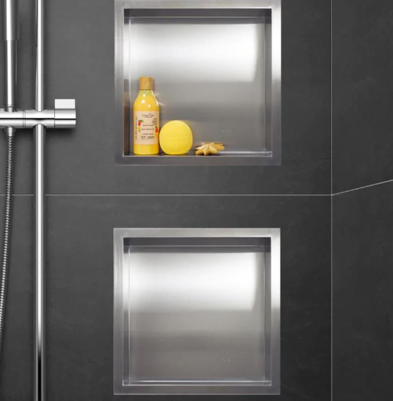 BALNEO WALL-BOX ONE Półka 30x30x10 cm podtynkowa, wnękowa, do zabudowy stal nierdzewna inox OB-IN2