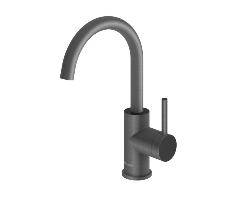 Kohlman Axel Gray bateria umywalkowa wysoka grafit szczotkowany QB150AG