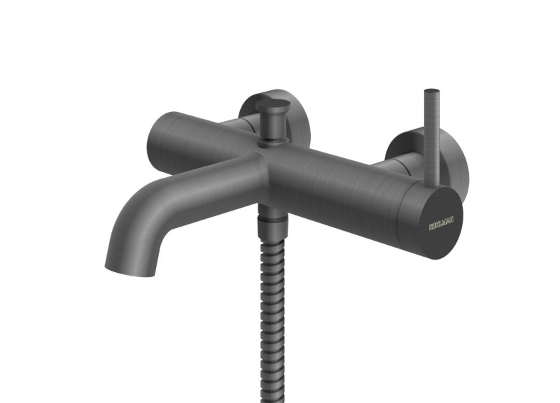 Kohlman Axel Gray bateria wannowa ścienna grafit szczotkowany QW110AG