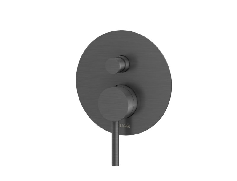 Kohlman Axel Gray podtynkowa bateria wannowo-prysznicowa grafit szczotkowany QW210AG